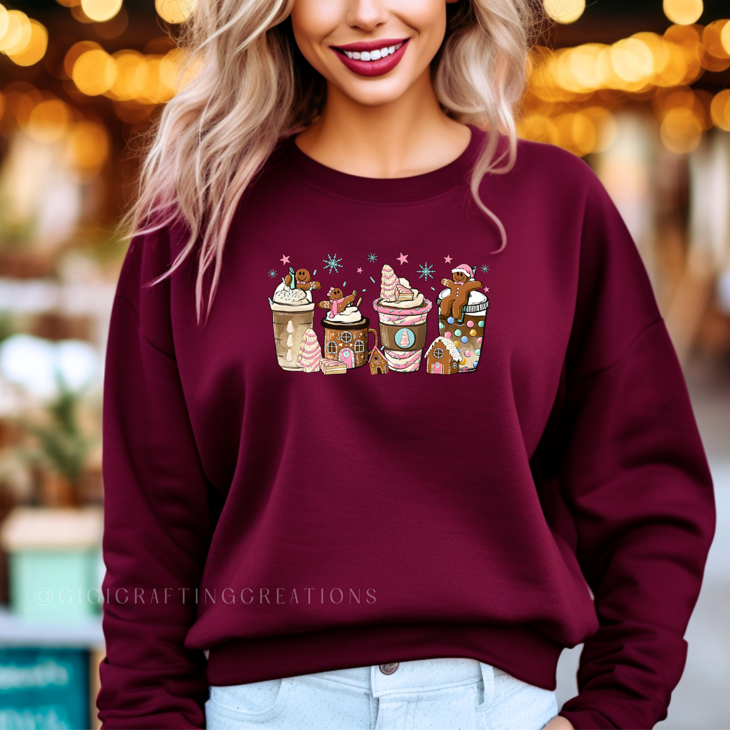 Gingerbread Christmas Coffee Crewneck