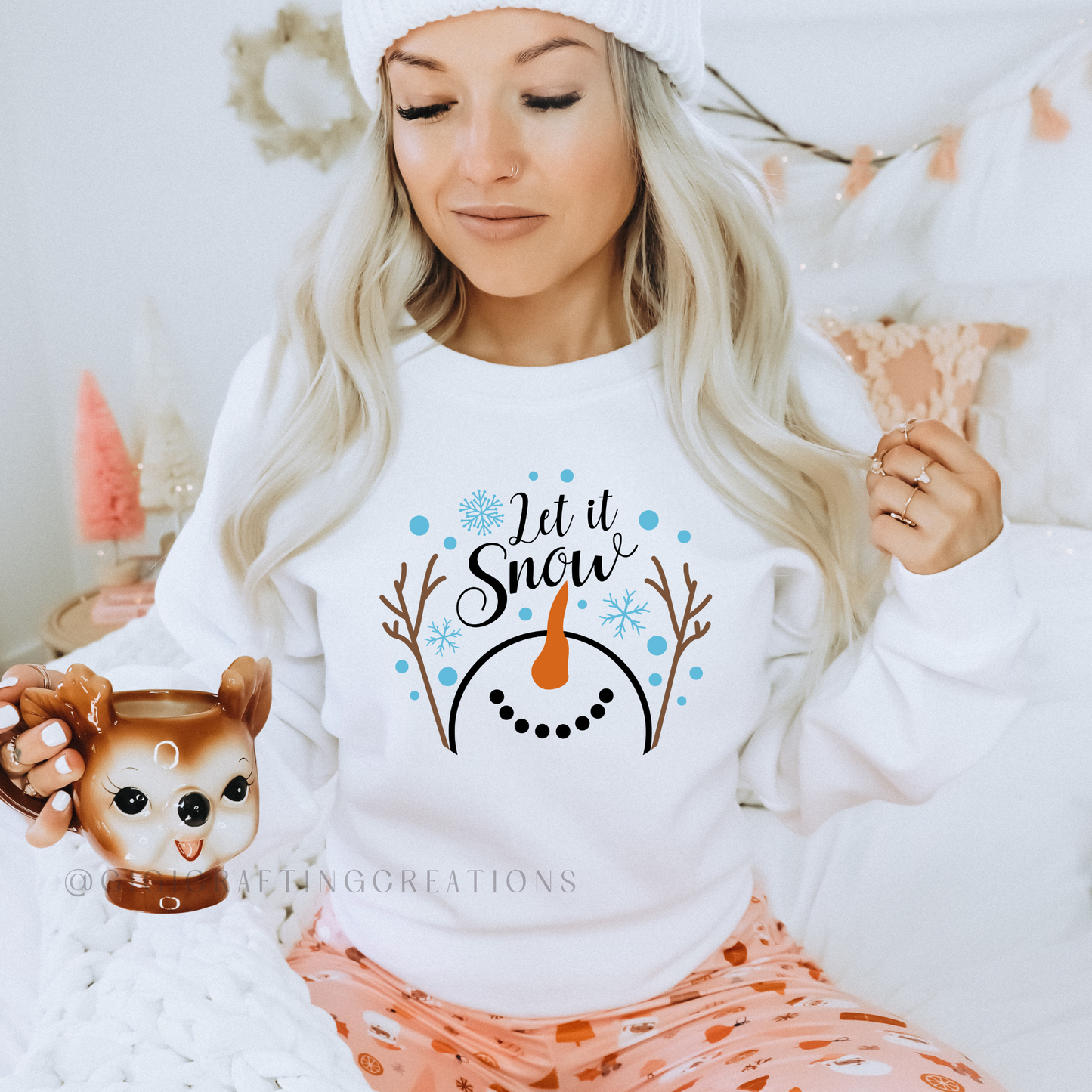 Let It Snow Blue Crewneck