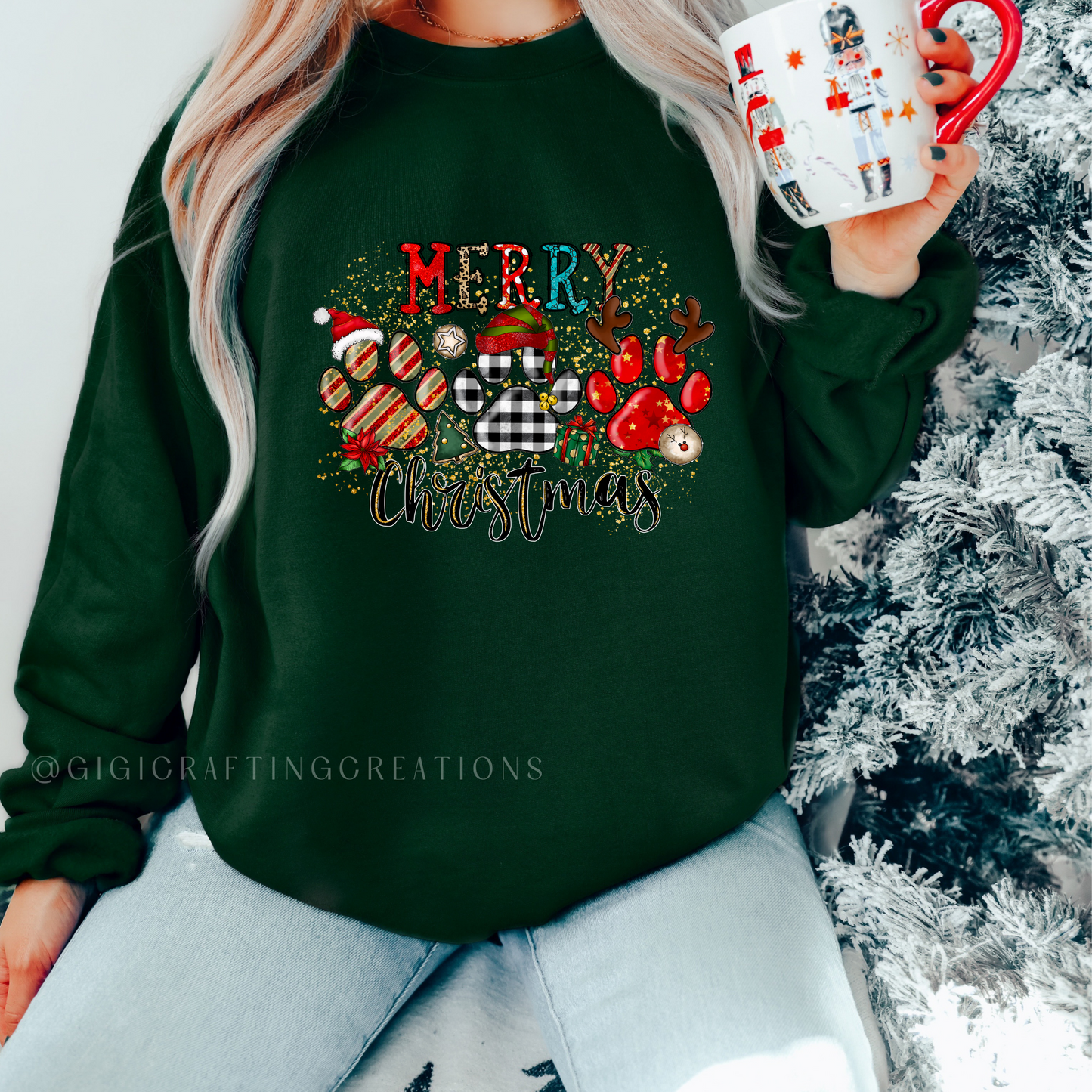 Merry Xmas Paws Crewneck