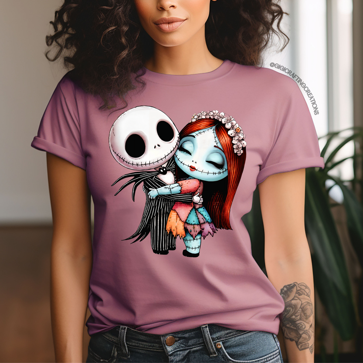 Baby Jack & Sally Hugging Relaxed Unisex Tee