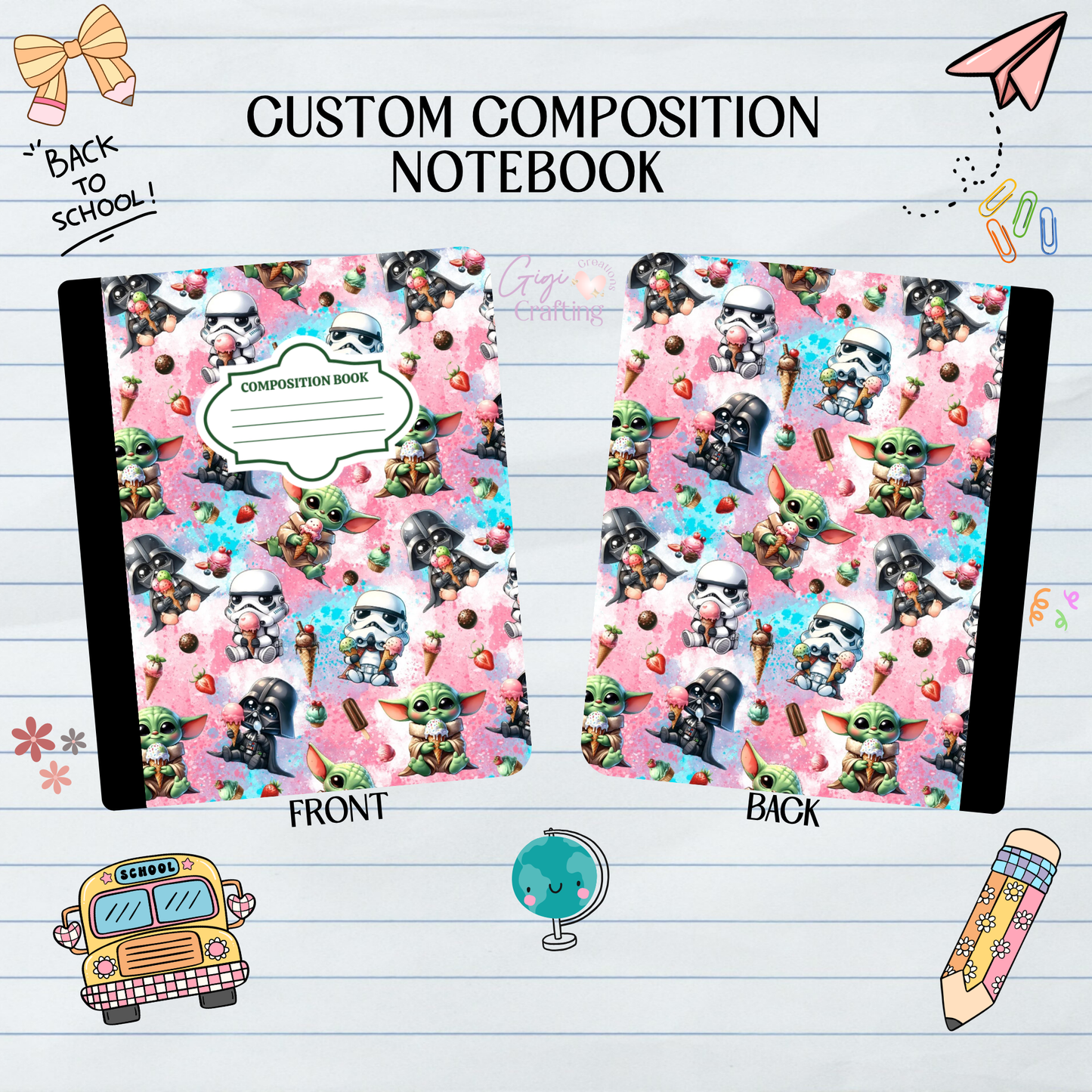 Baby Green Galaxy - Composition Notebook