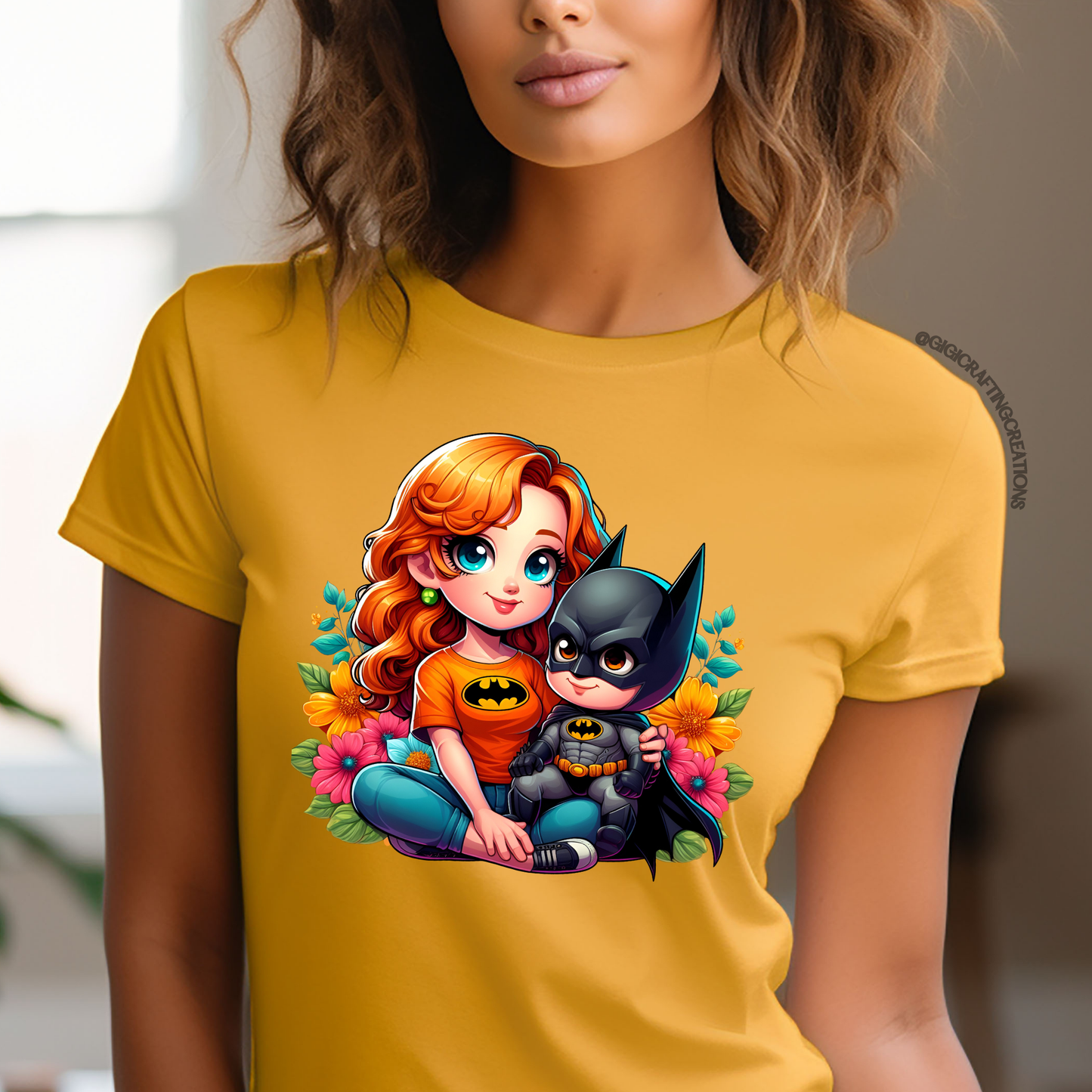 Bat Superhero Mom Relaxed Unisex Tee