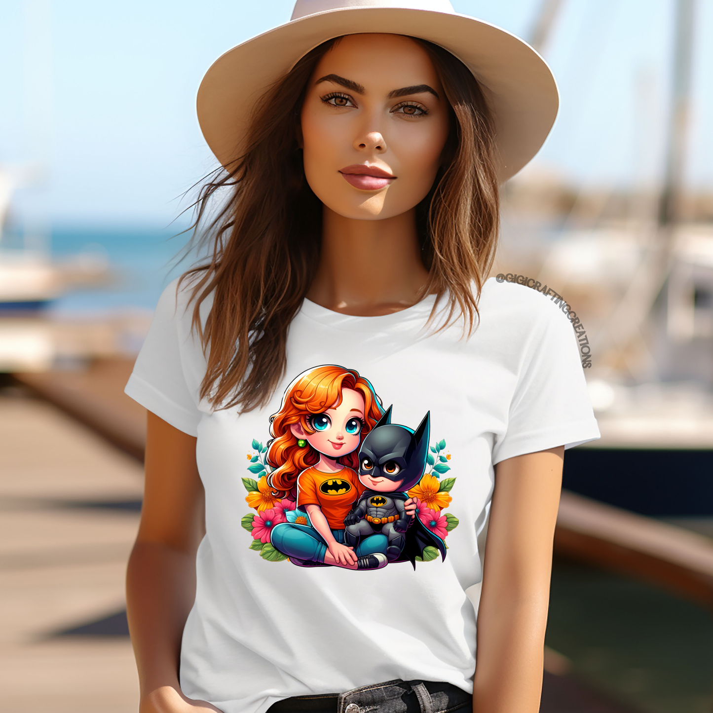 Bat Superhero Mom Relaxed Unisex Tee