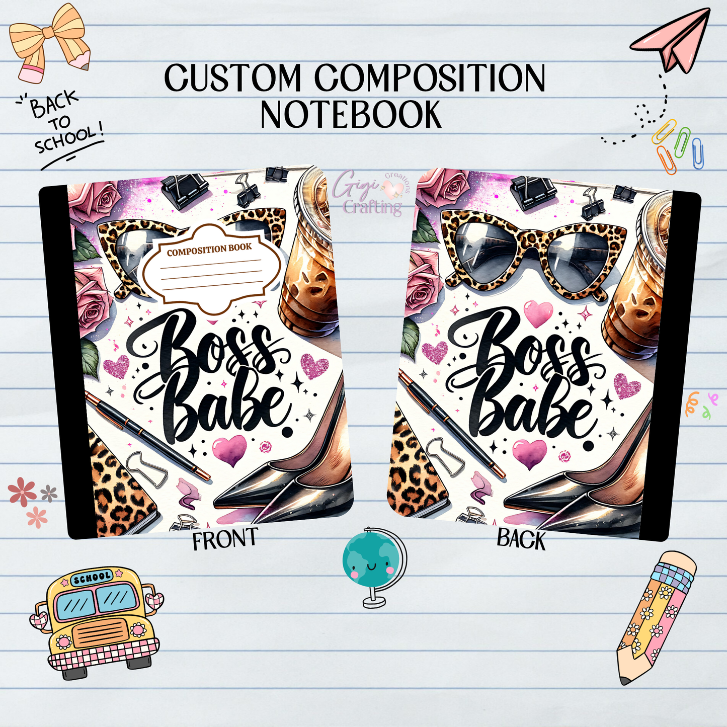 Boss Baby Glam Coffee - Composition Notebook
