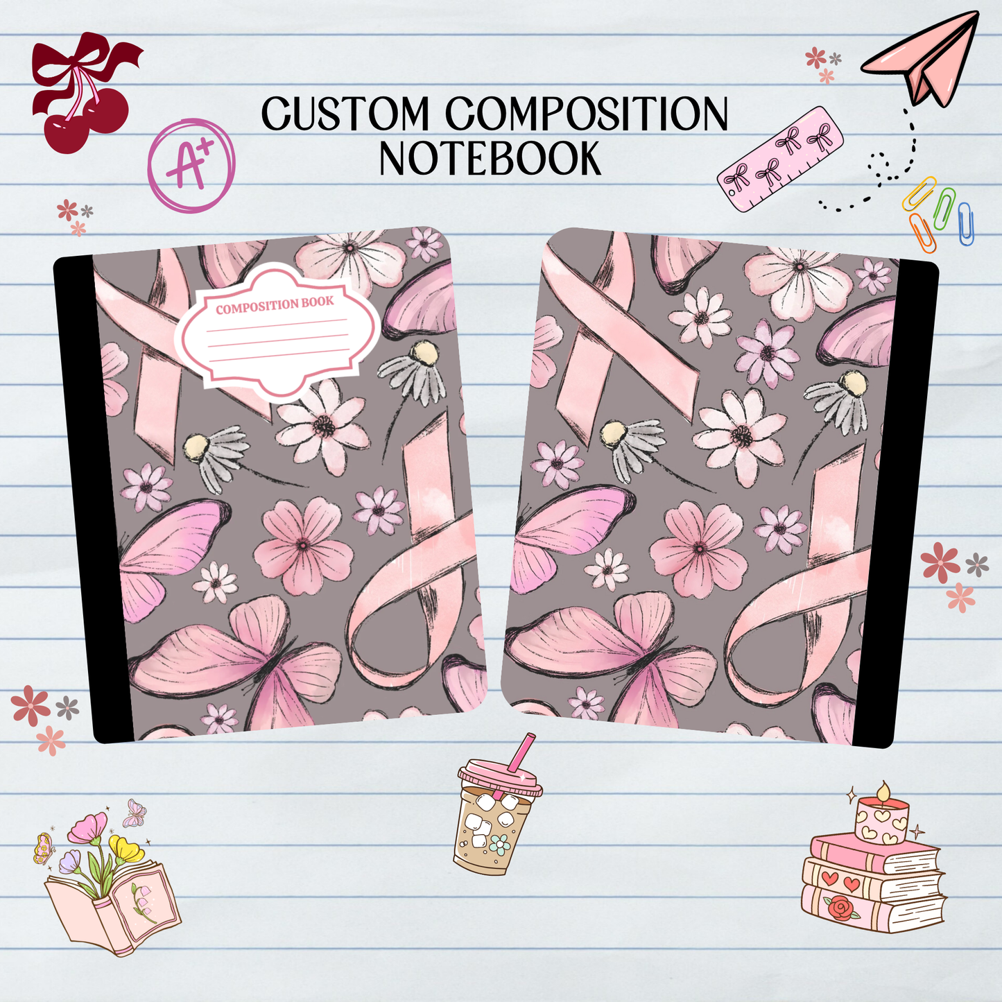 Cancer Awareness Pink - Composition Notebook