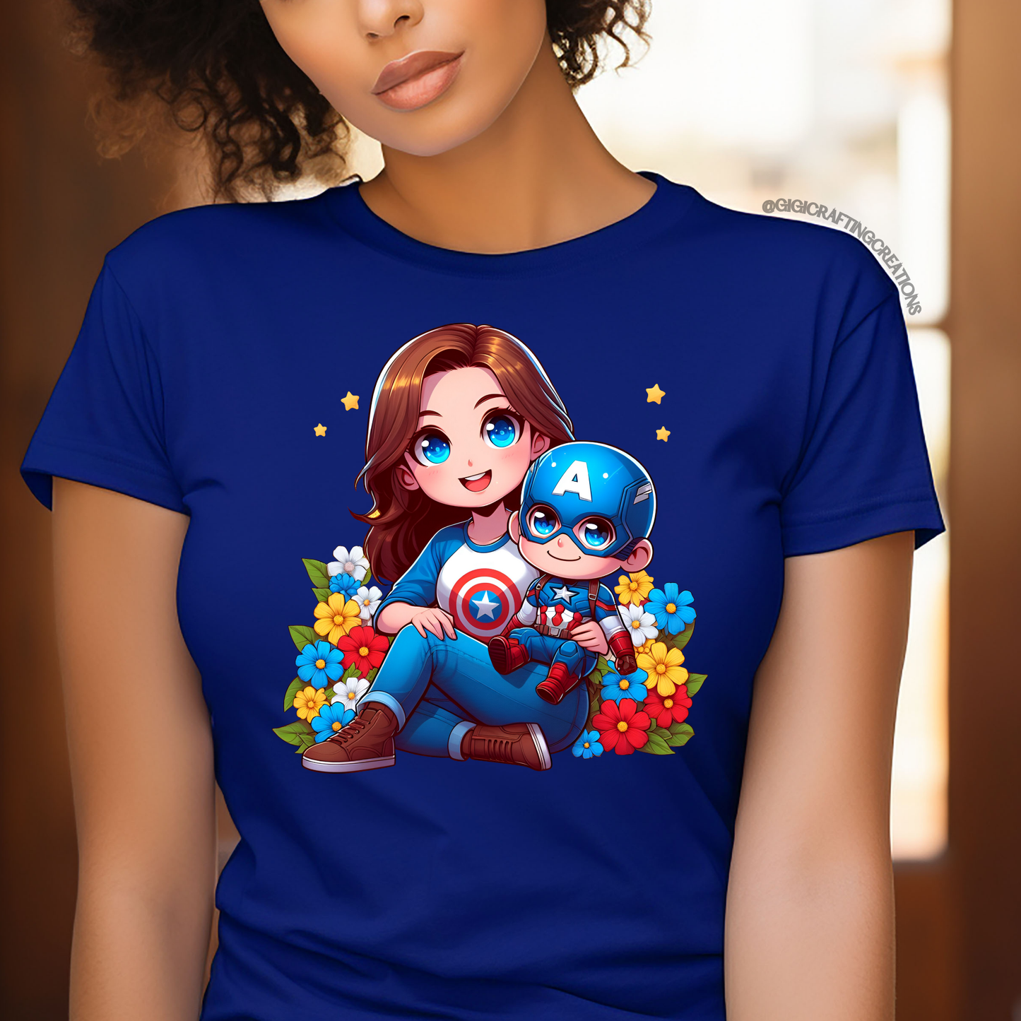 Captain Superhero Mom Relaxed Unisex Tee