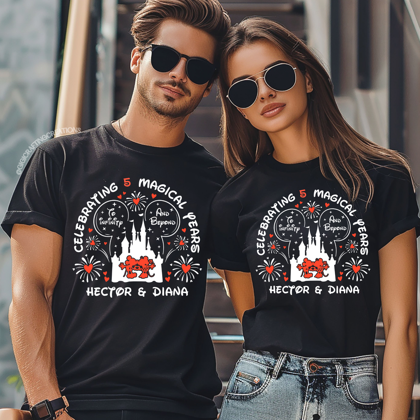 Celebrating Magical Anniversary Trip Matching Shirts Unisex