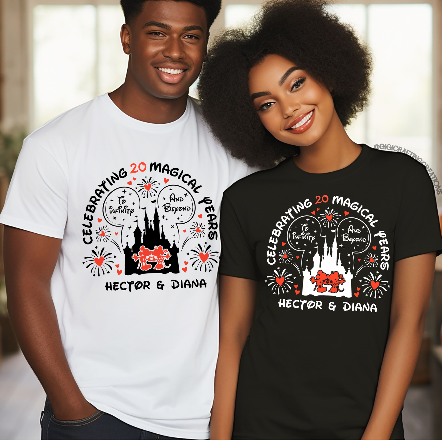 Celebrating Magical Anniversary Trip Matching Shirts Unisex