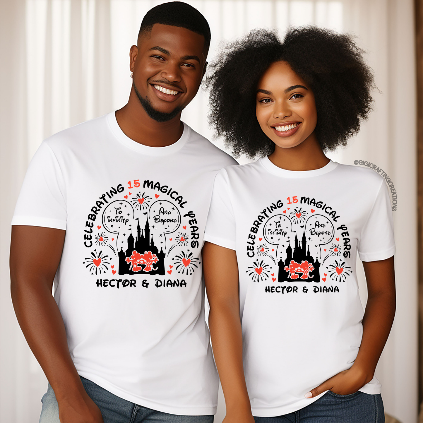 Celebrating Magical Anniversary Trip Matching Shirts Unisex