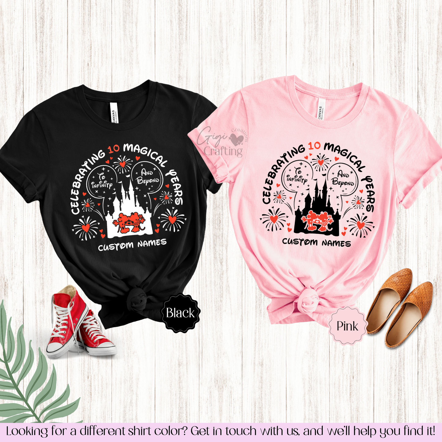 Celebrating Magical Anniversary Trip Matching Shirts Unisex