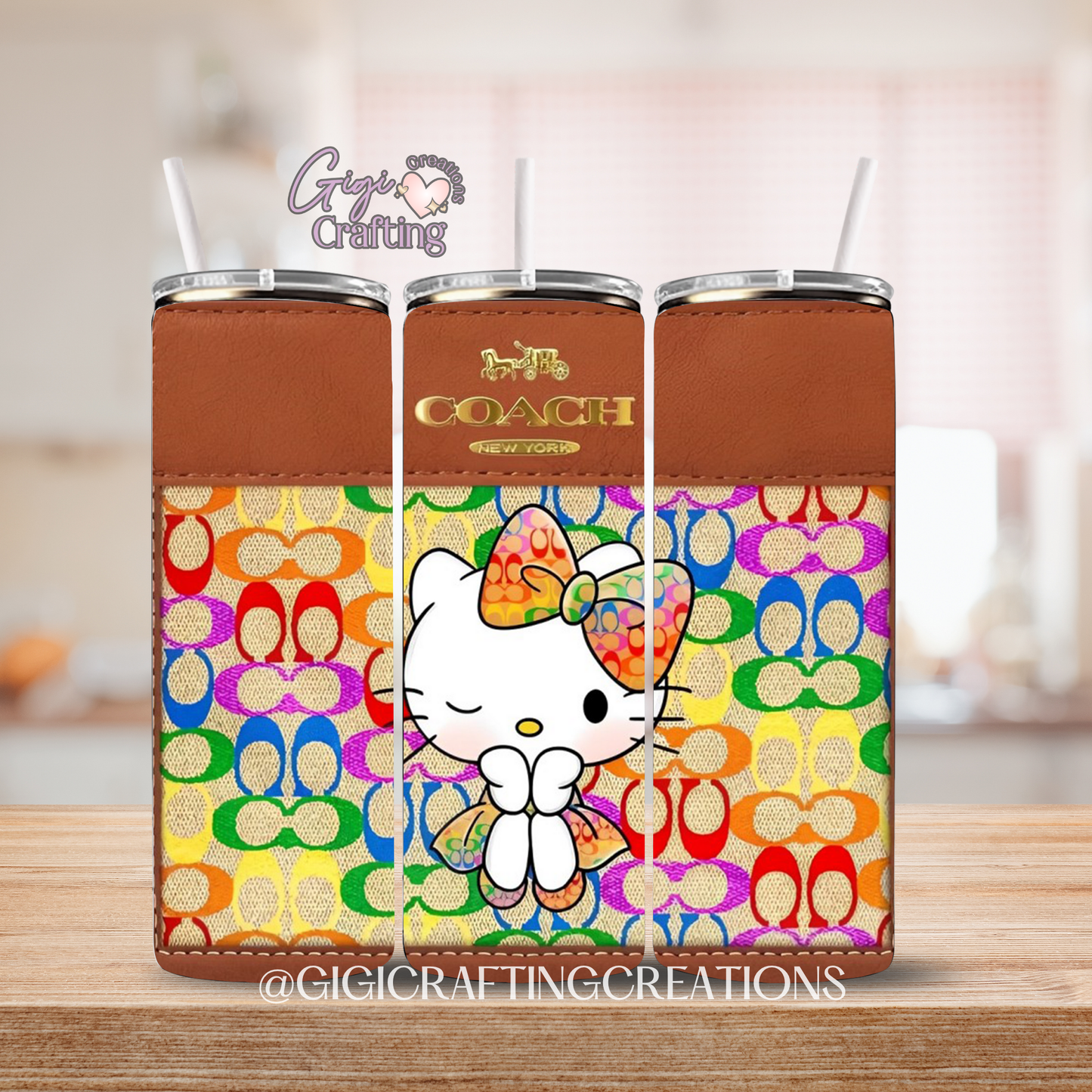 Kitty Luxury Purse Designer - 20oz Skinny Tumbler