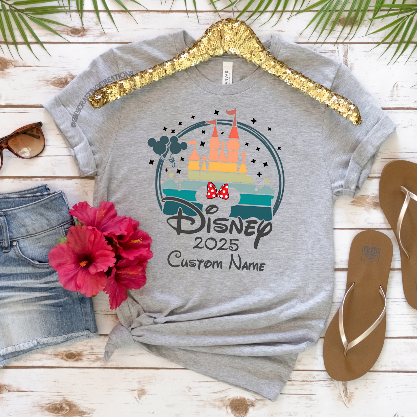 Rainbow Magic Castle Family Vacation Trip 2025 Matching Shirts Unisex