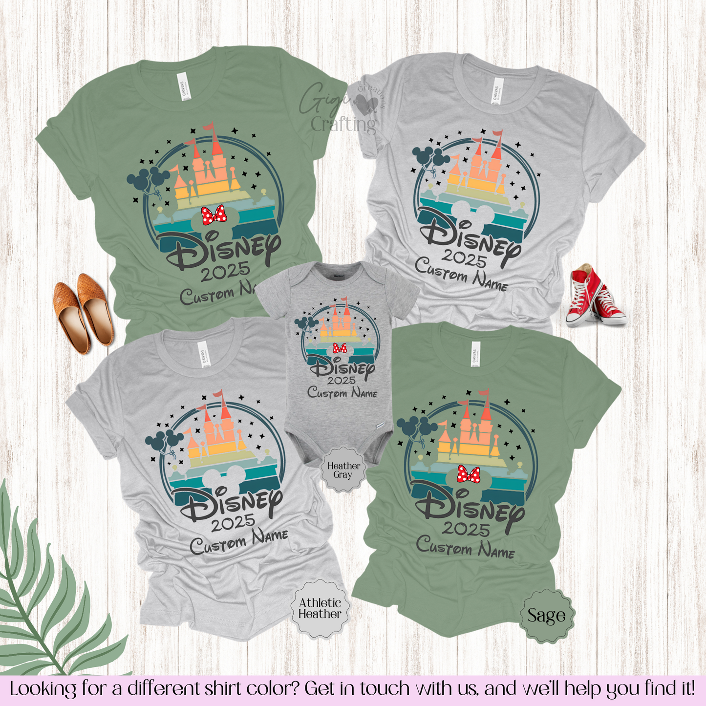 Rainbow Magic Castle Family Vacation Trip 2025 Matching Shirts Unisex