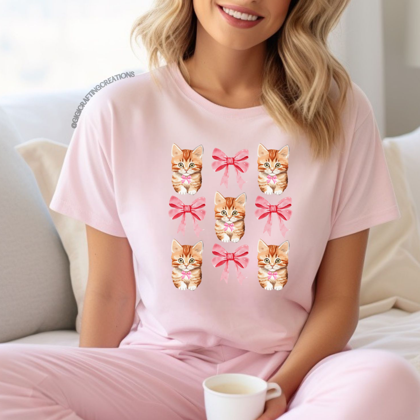 Coquette Kittens Relaxed Unisex Tee