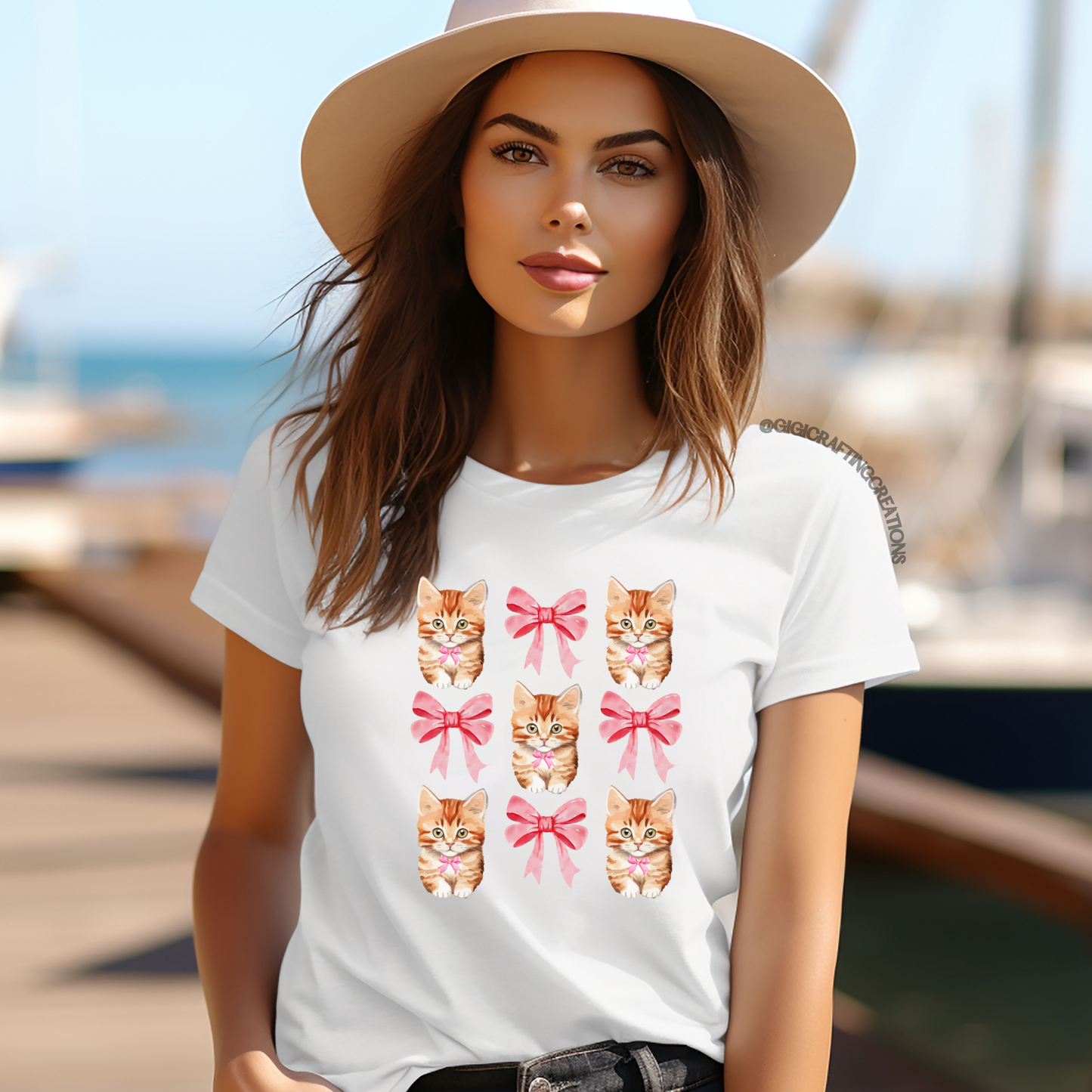 Coquette Kittens Relaxed Unisex Tee