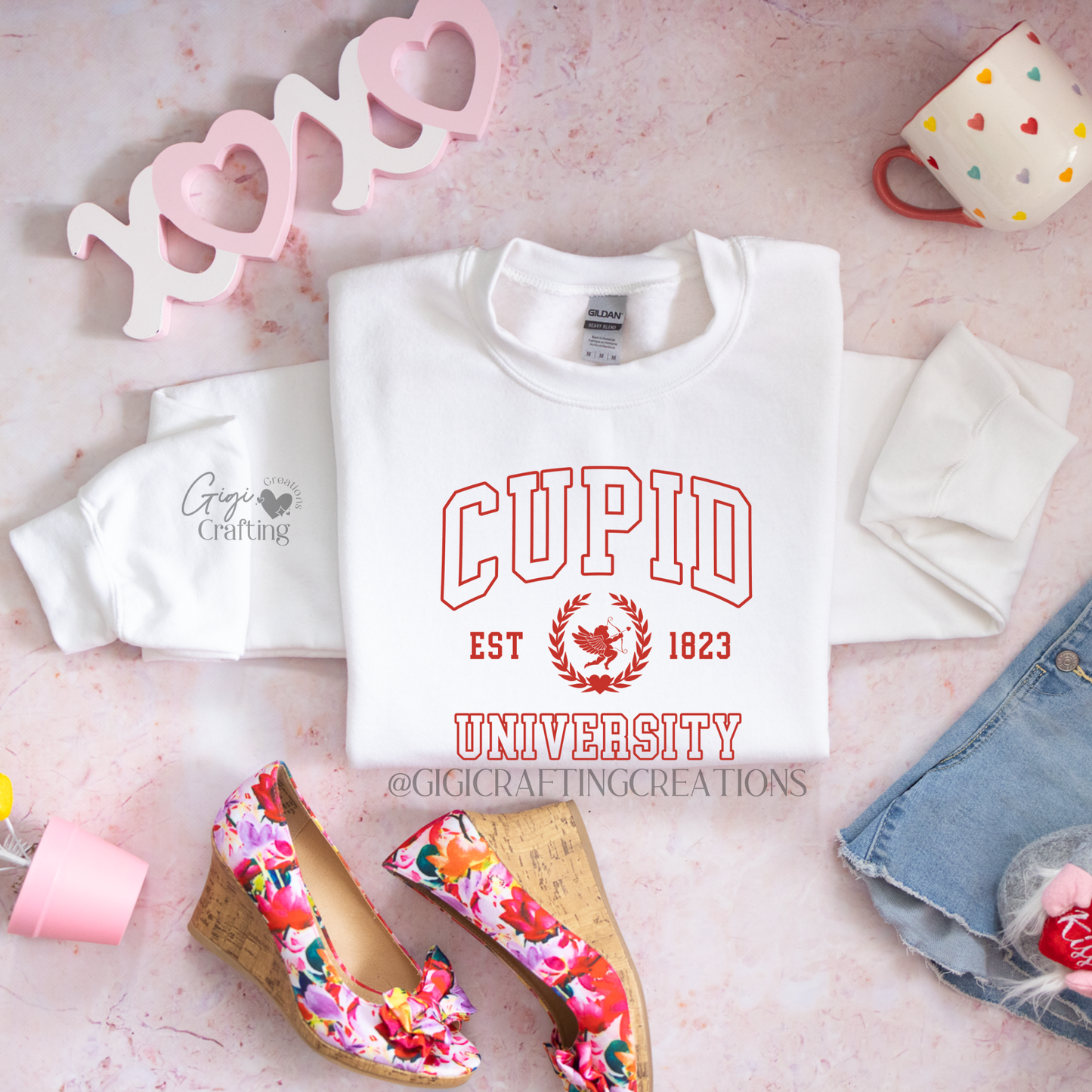 Cupid University Valentine Crewneck
