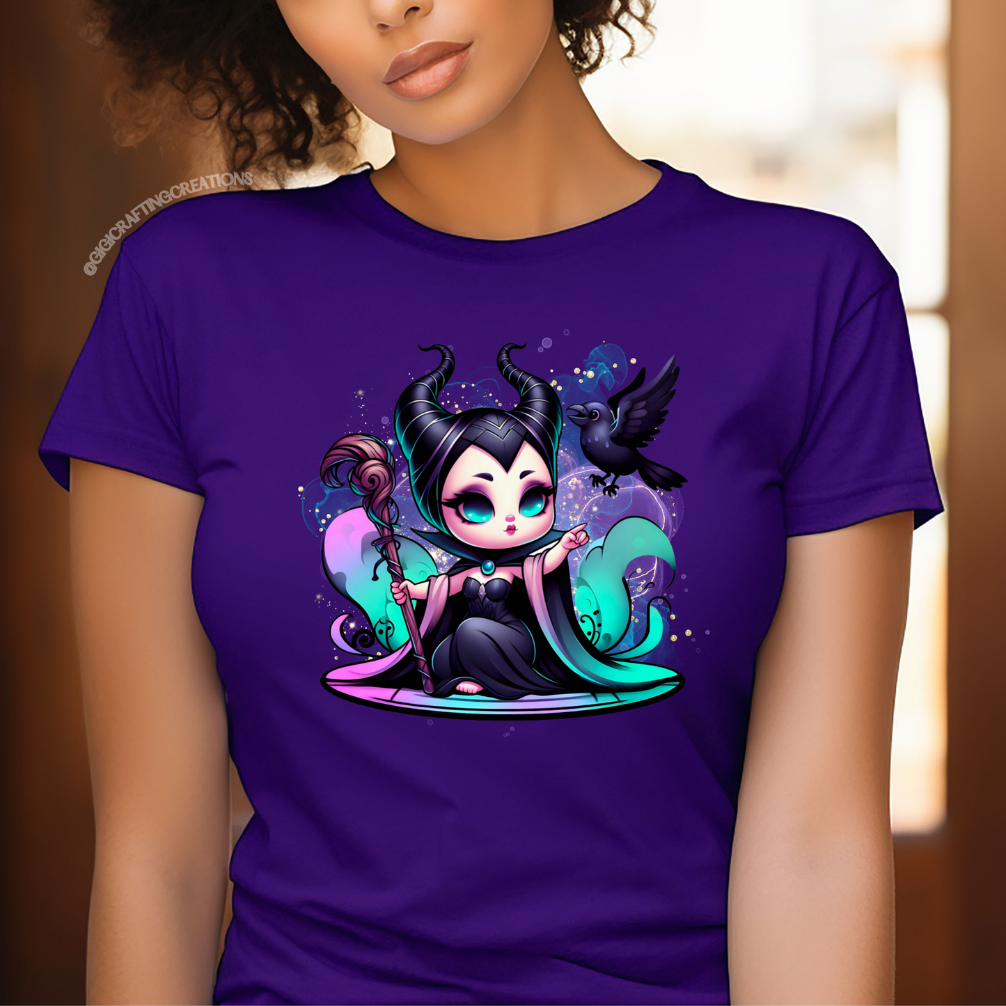 Cute Baby Maleficent Bird Relaxed Unisex Tee