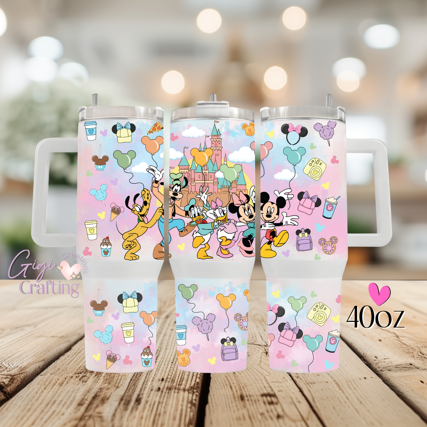 Magic Castle Park Theme Cartoons - 40oz Tumbler