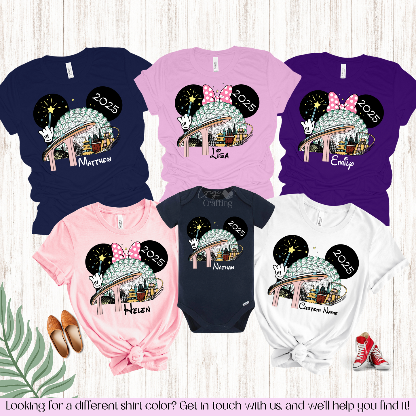 Epcot World Traveler Park 2025 Matching Shirts Unisex