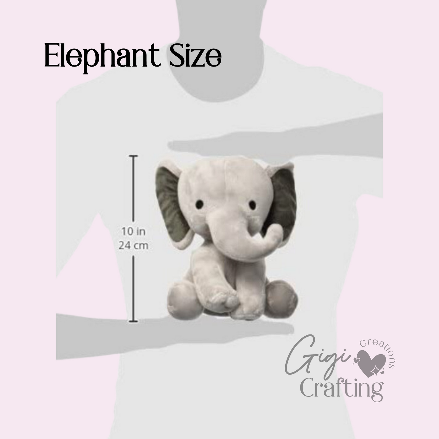 Girl Baptist Christening Gift Elephant