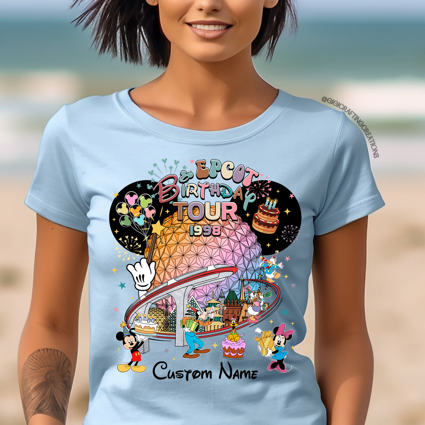 Epcot Birthday Around The World 2025 Matching Shirts Unisex