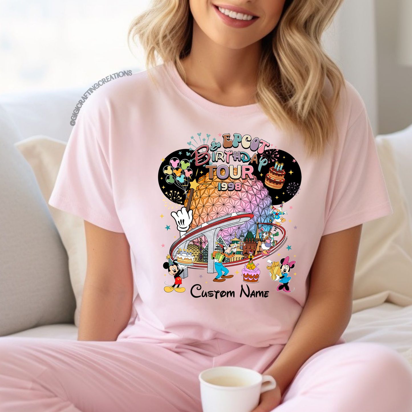Epcot Birthday Around The World 2025 Matching Shirts Unisex