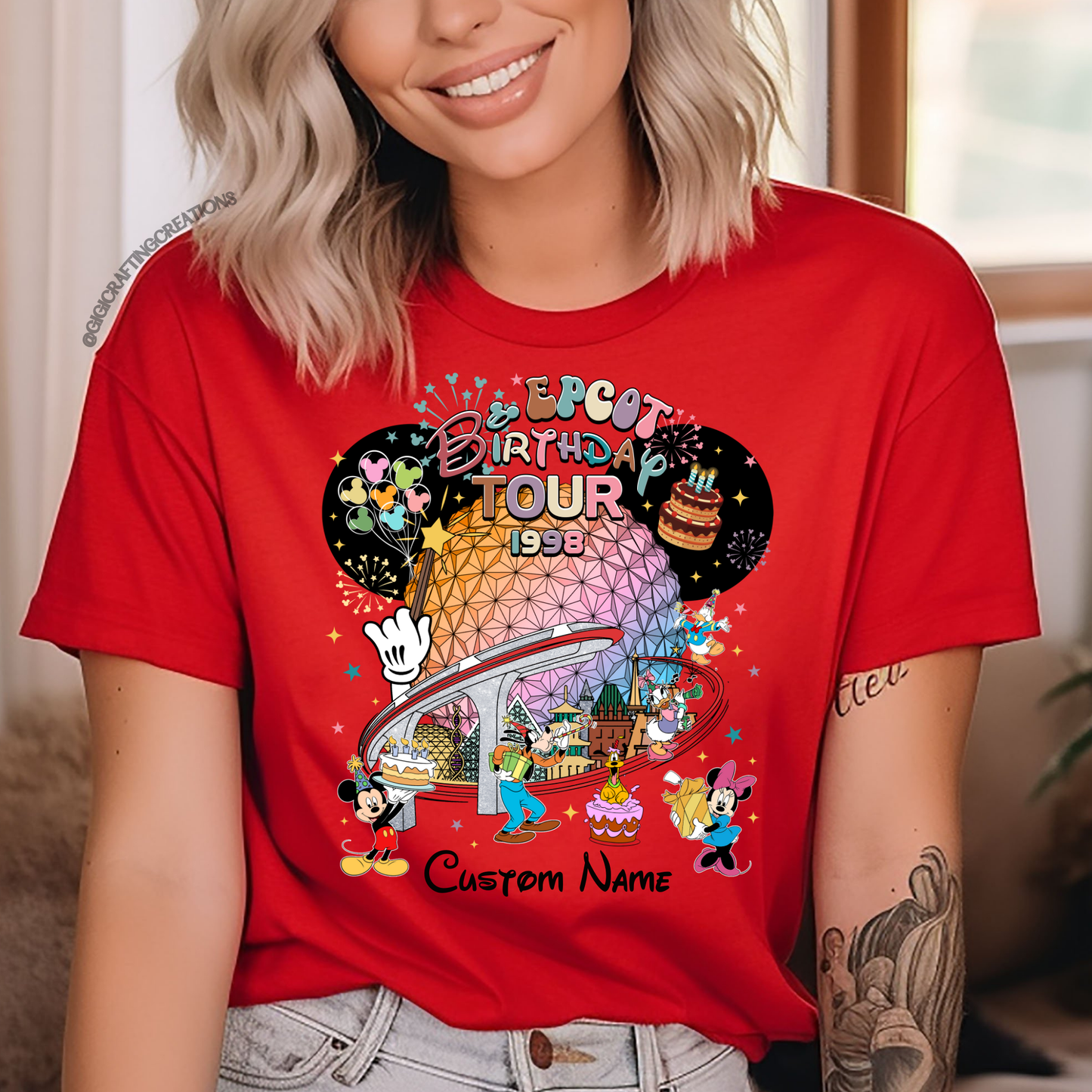 Epcot Birthday Around The World 2025 Matching Shirts Unisex