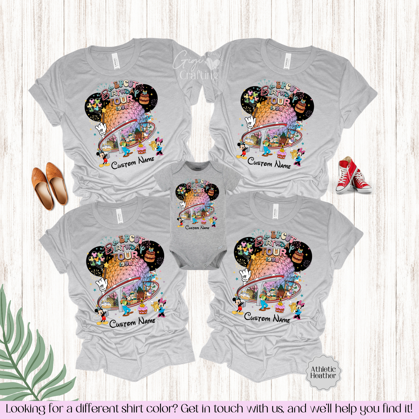 Epcot Birthday Around The World 2025 Matching Shirts Unisex
