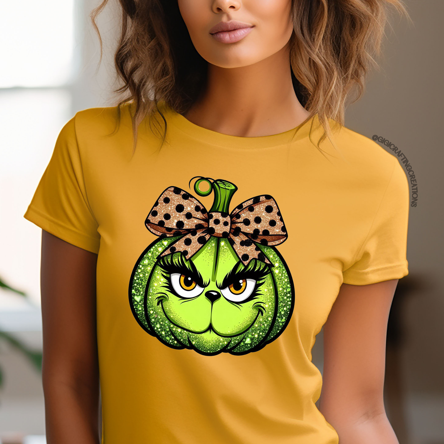 Grinch Pumpkin Coquette Leopard Relaxed Unisex Tee