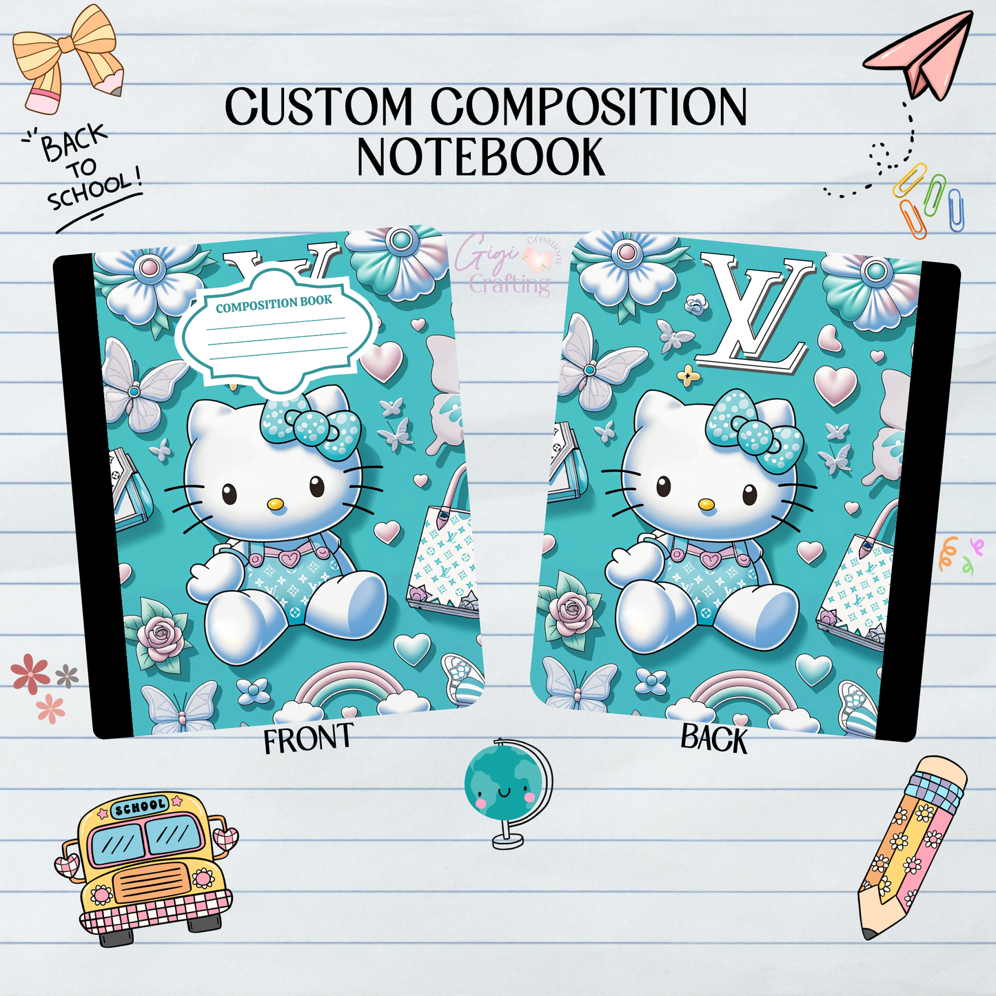 Kitty Wearing Expensive - Composition Notebook