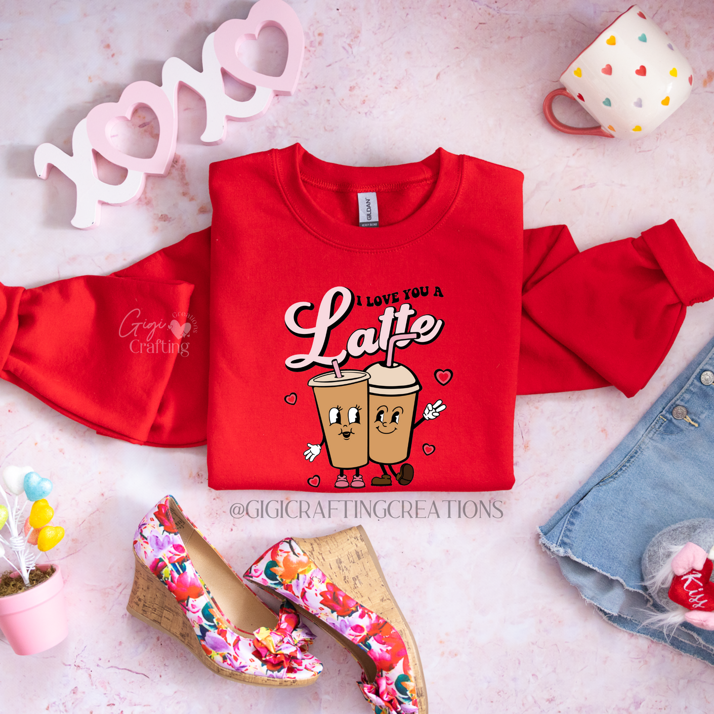 I Love You a Latte Valentine Crewneck