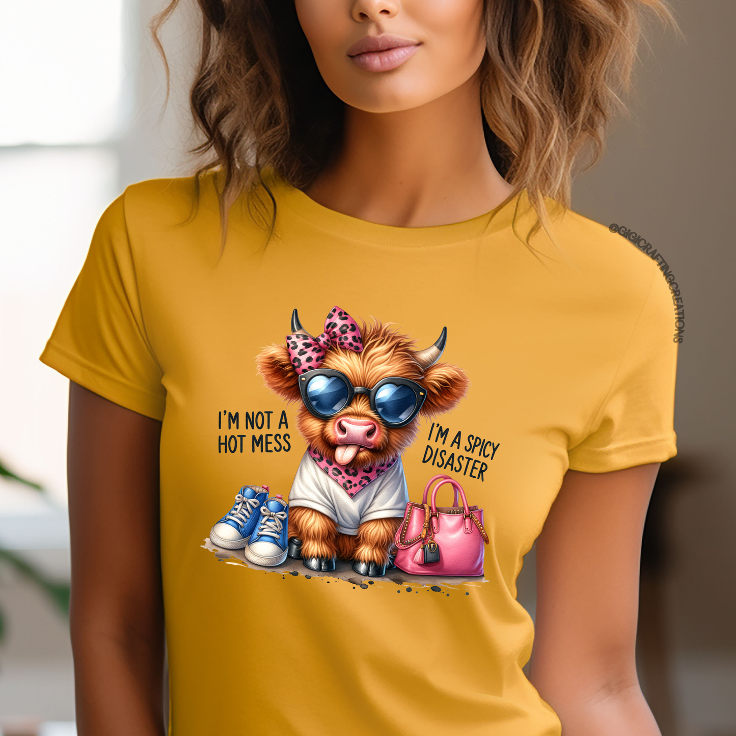 I'm not a Hot Mess I'm a Spicy Disaster Relaxed Unisex Tee