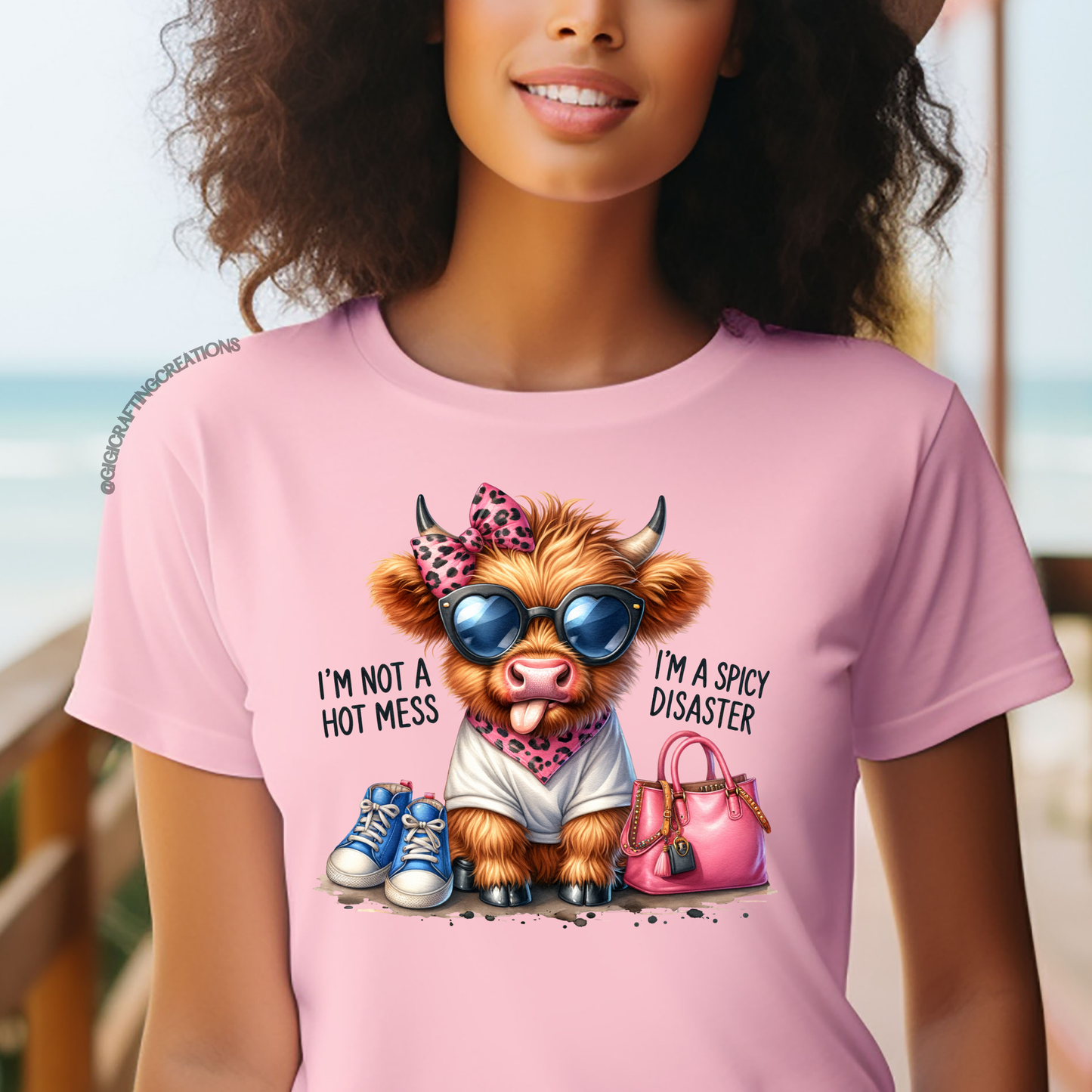 I'm not a Hot Mess I'm a Spicy Disaster Relaxed Unisex Tee