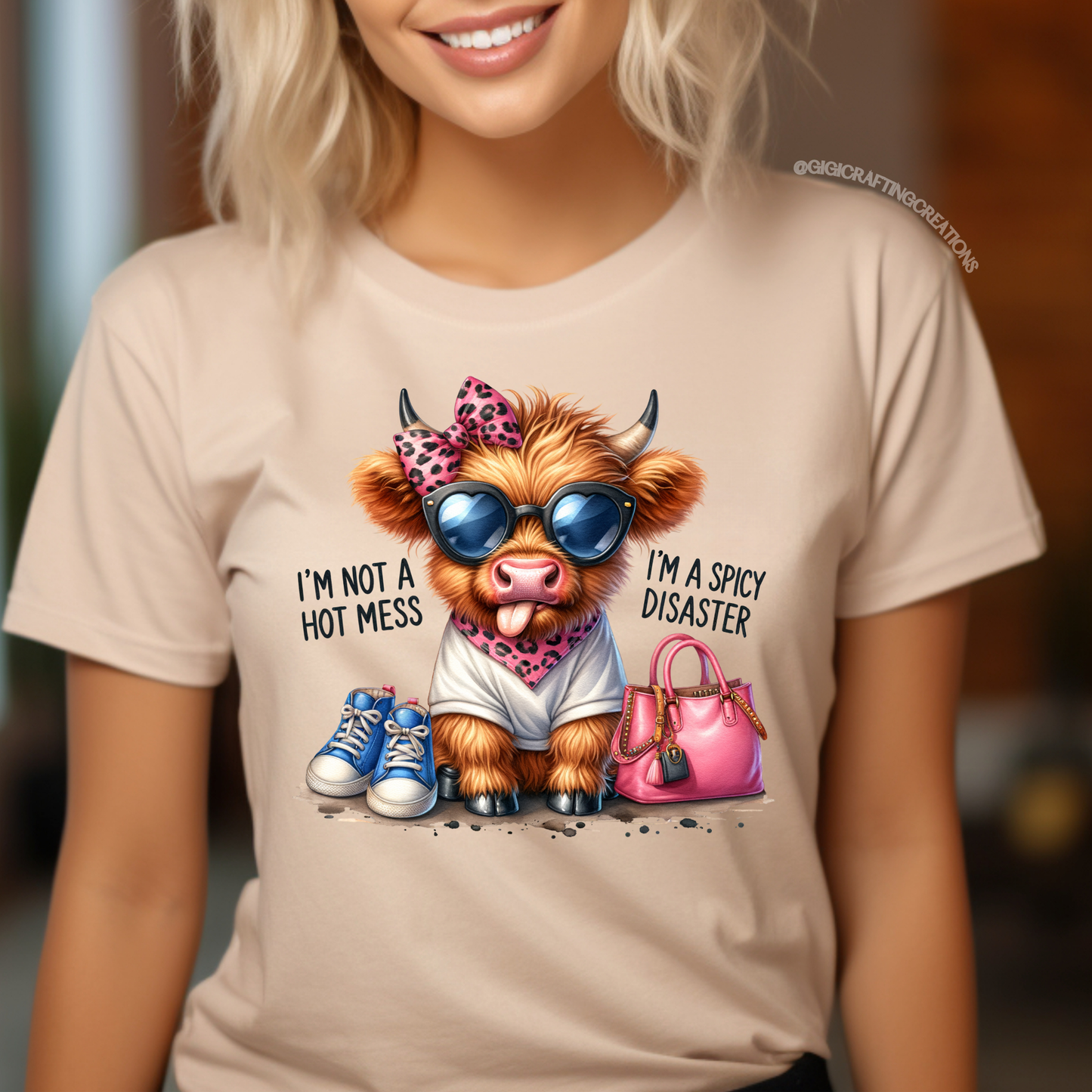 I'm not a Hot Mess I'm a Spicy Disaster Relaxed Unisex Tee