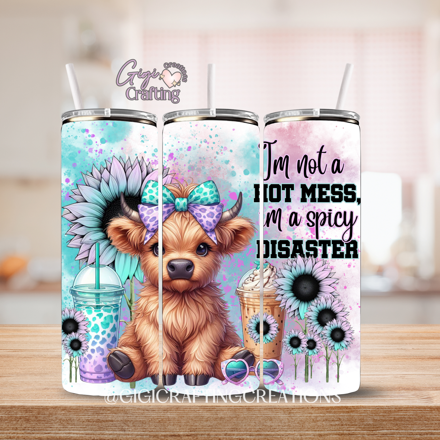 I'm not a Hot Mess - 20oz Skinny Tumbler