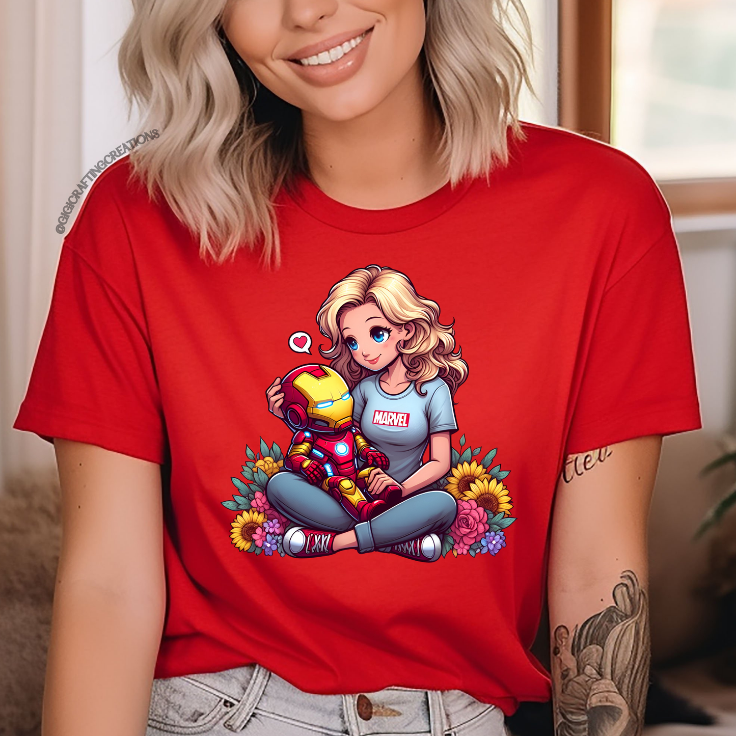 Iron Superhero Mom Relaxed Unisex Tee