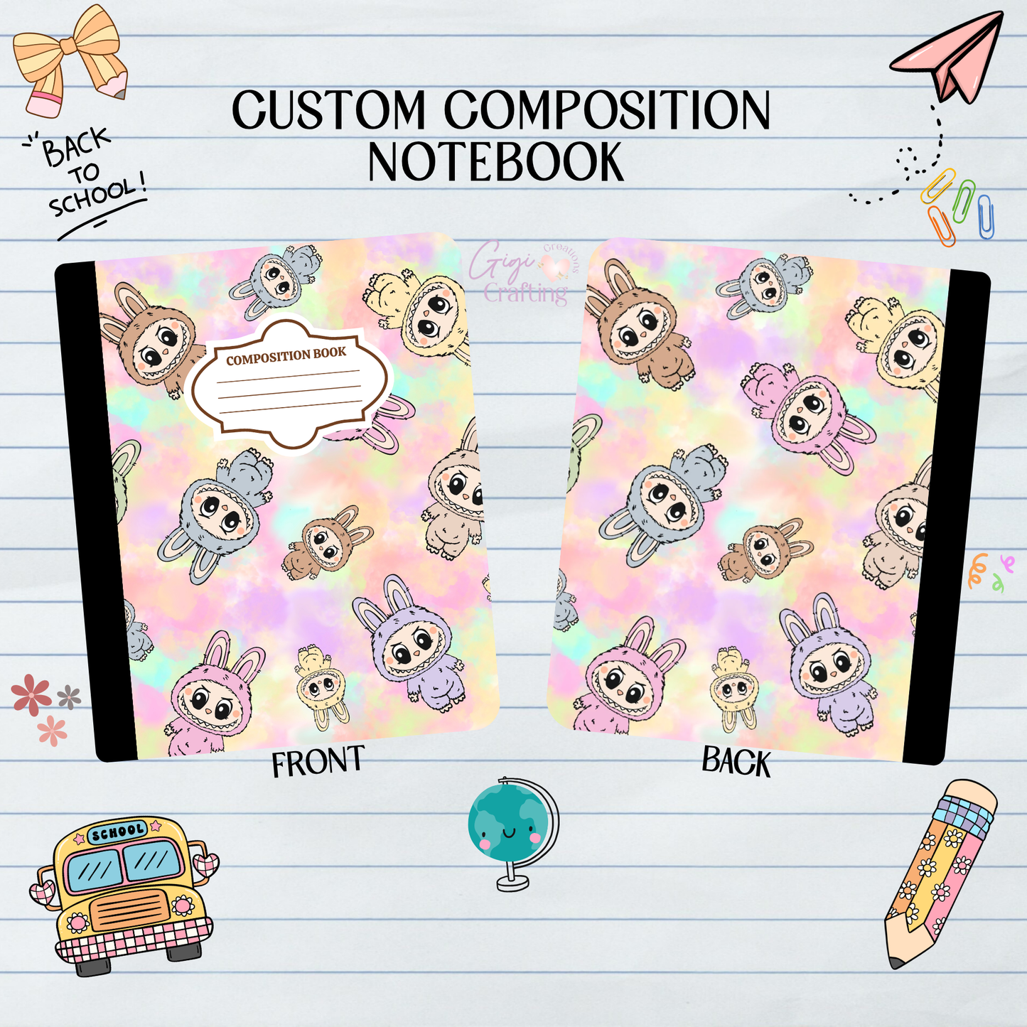 Monsters Characters - Composition Notebook