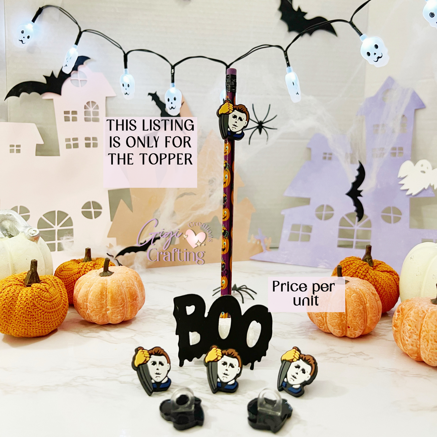 Michael Knife Horror Toppers Charm