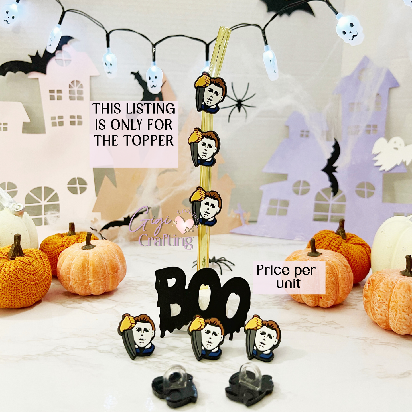 Michael Knife Horror Toppers Charm