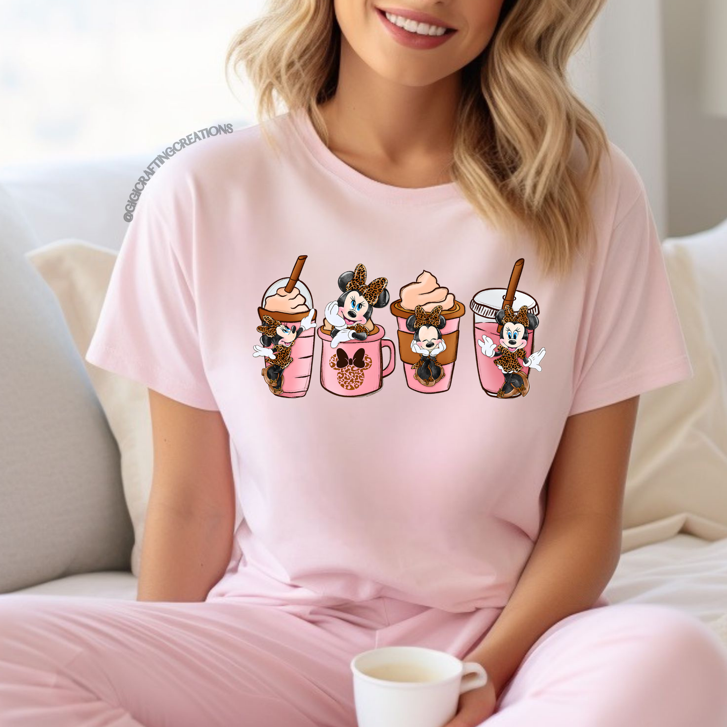 Minnie Iced Coffee Mood Relaxed Unisex Tee
