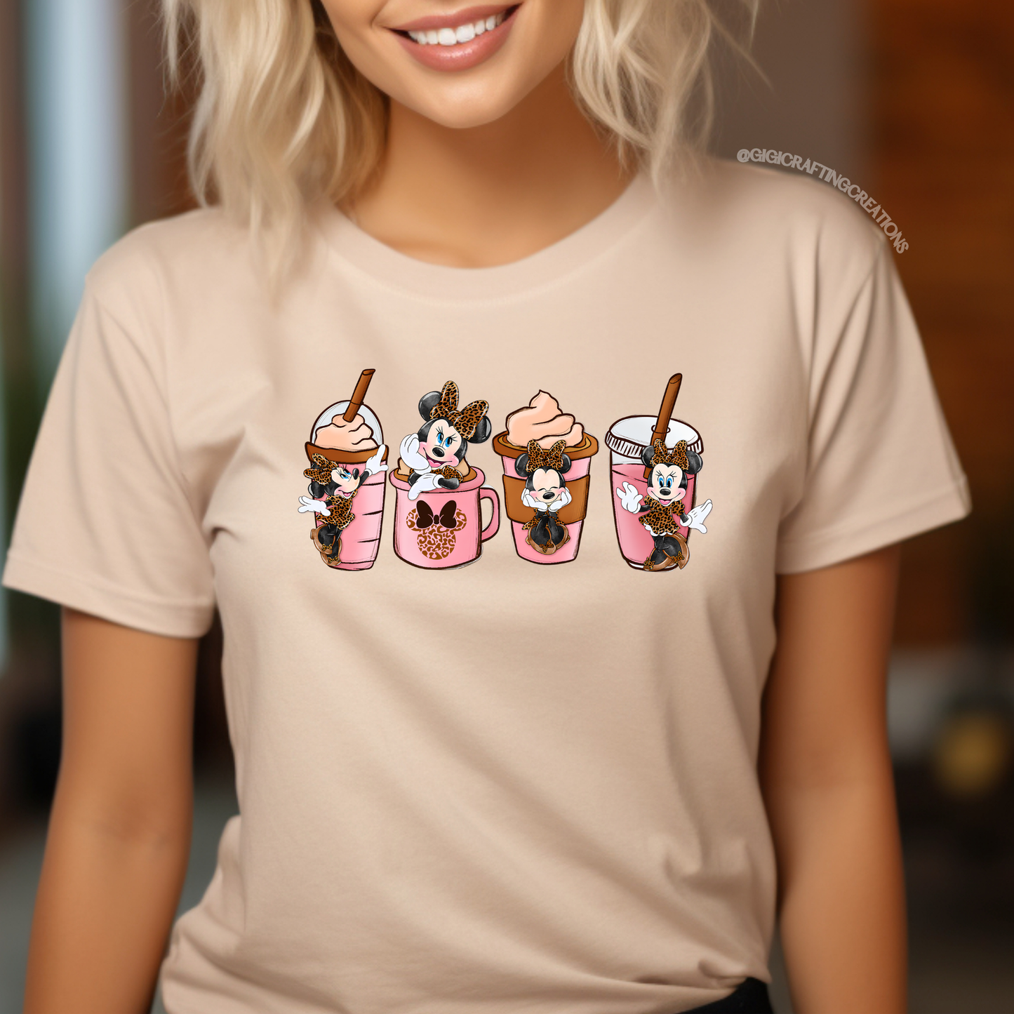 Minnie Iced Coffee Mood Relaxed Unisex Tee