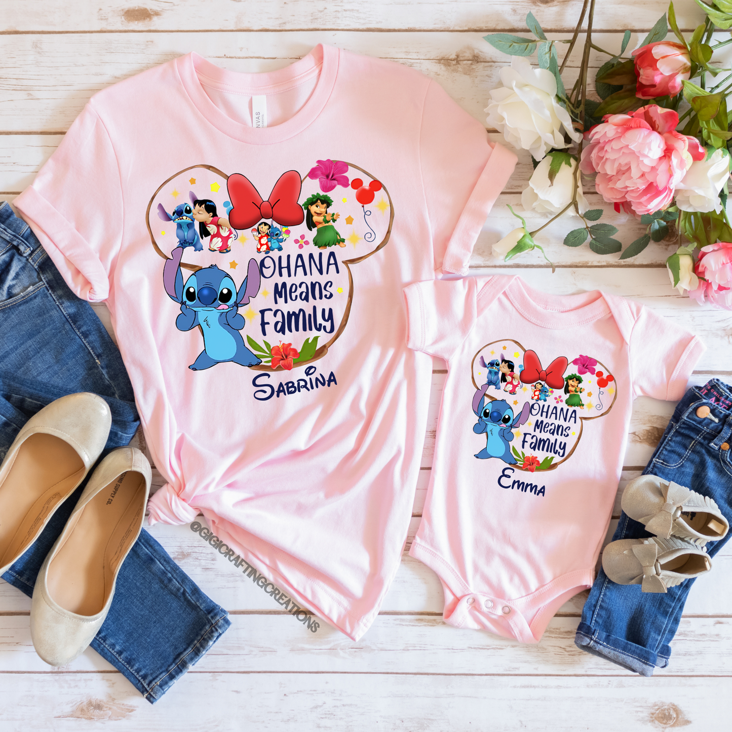 Ohana Means Family Stitch Disney Family Trip 2025 Matching Shirts Unisex