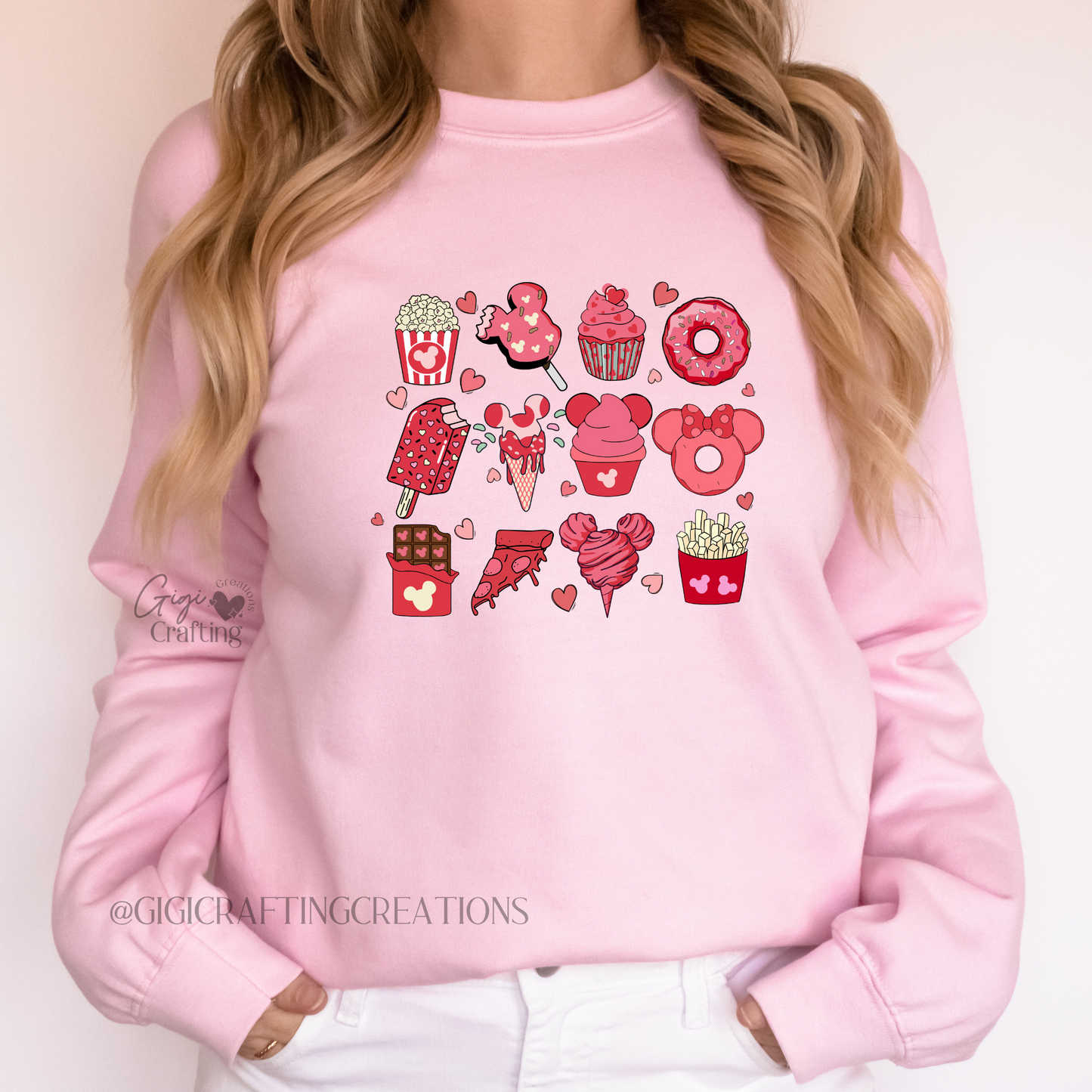Park Theme Snacks Valentine Crewneck