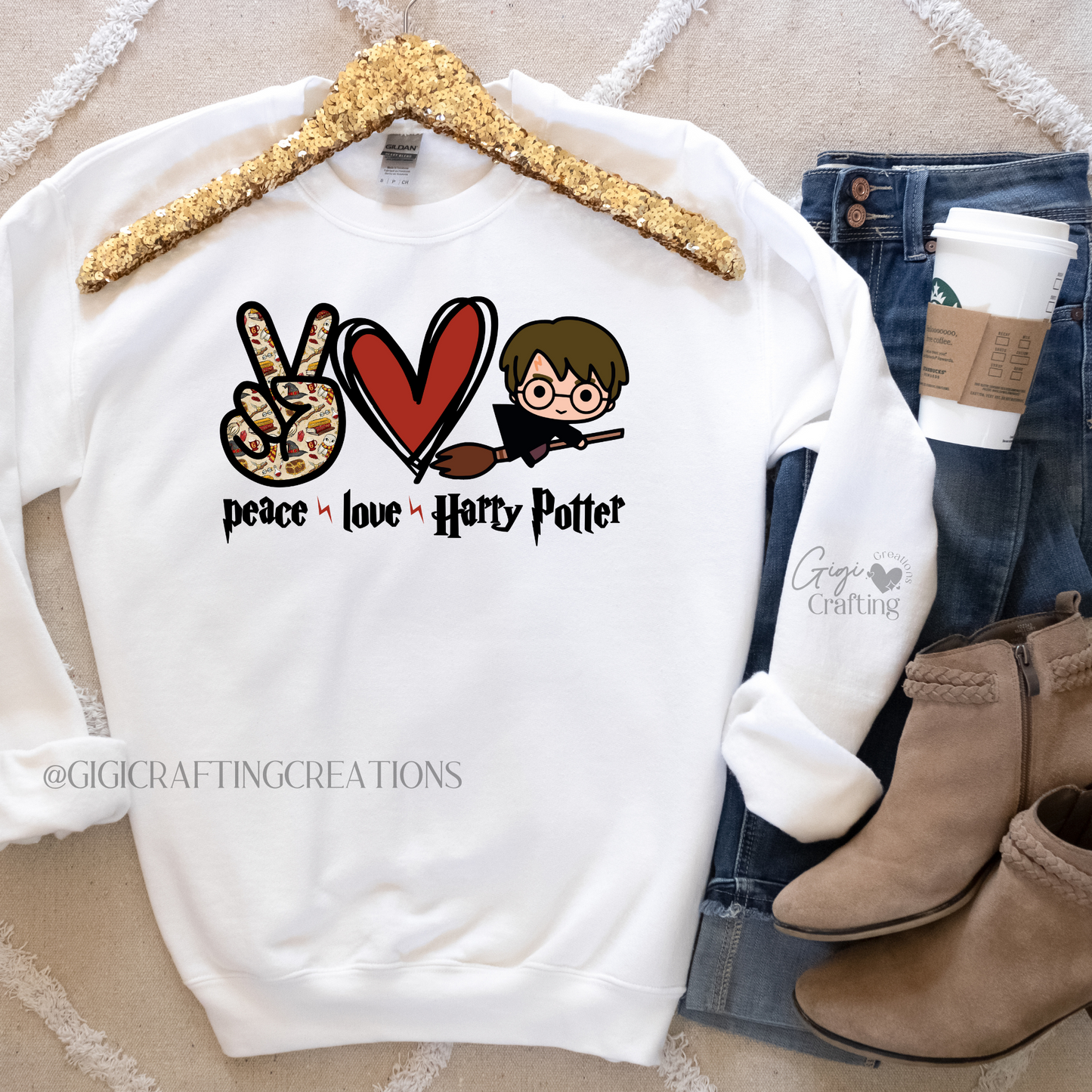 Peace Love HP Crewneck