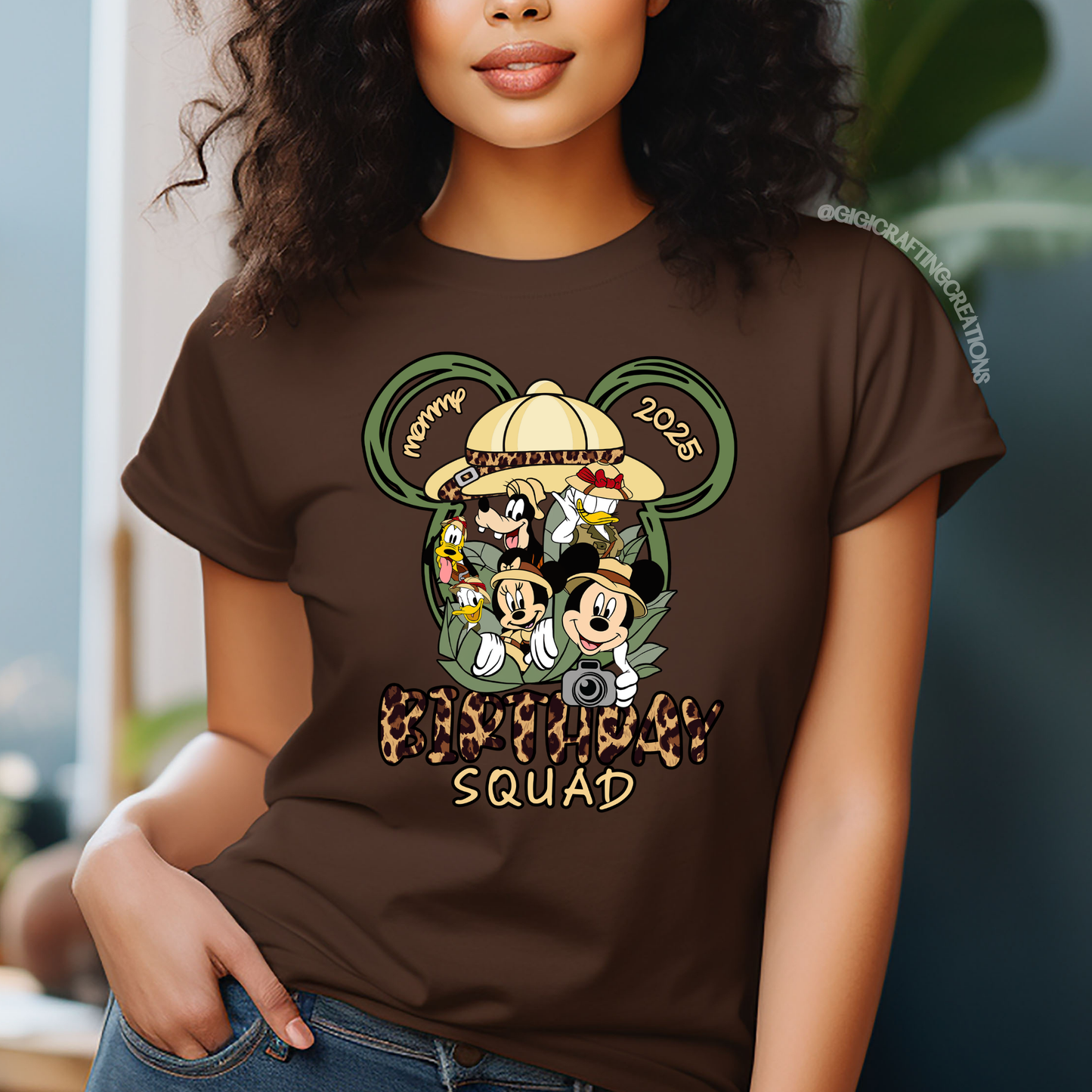Safari Birthday Girl Squad Custom Disney Family Matching Shirts Unisex