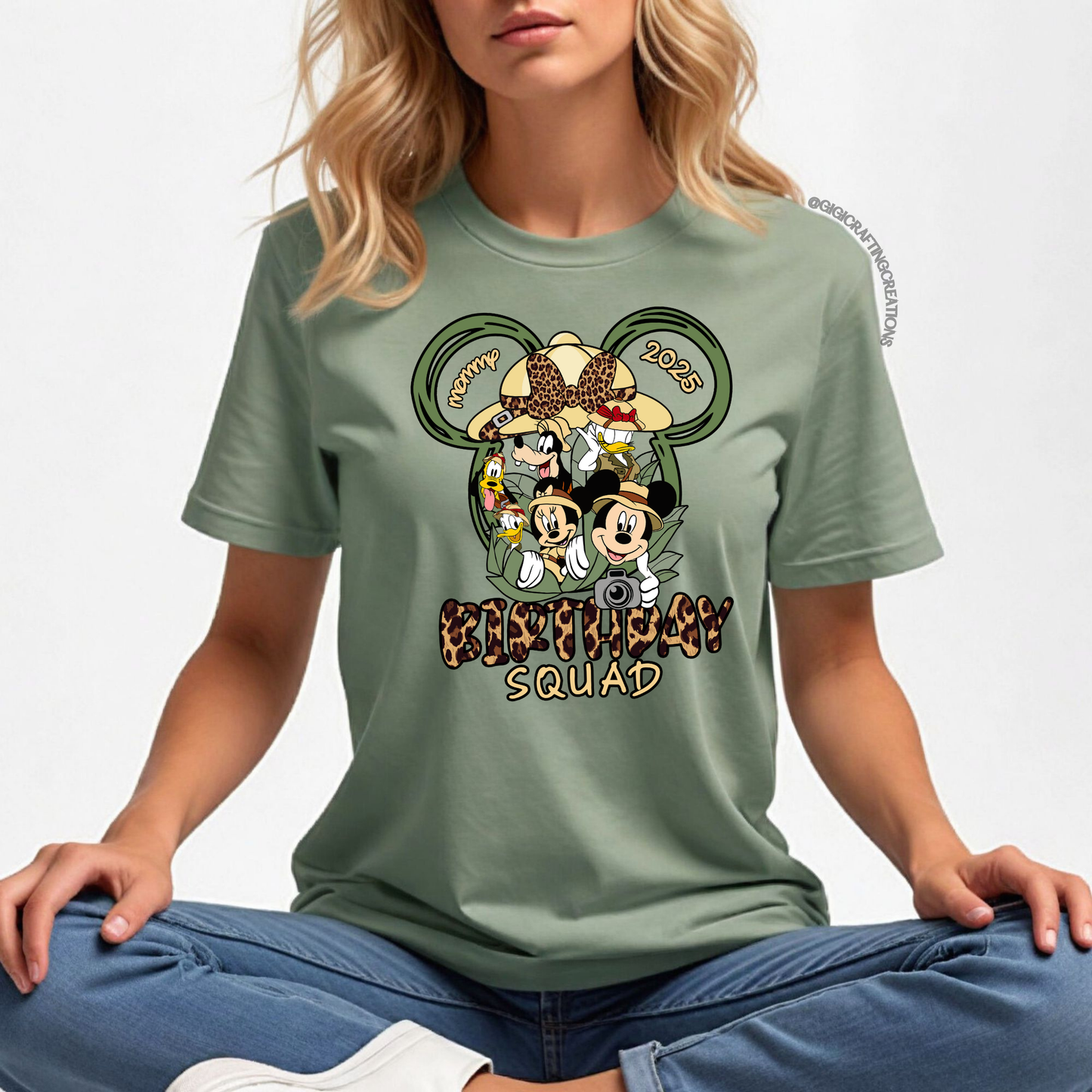 Safari Birthday Girl Squad Custom Disney Family Matching Shirts Unisex