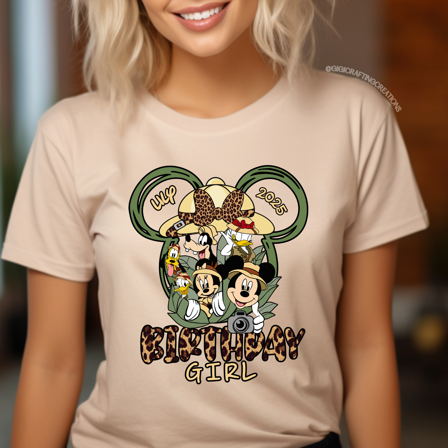 Safari Birthday Girl Squad Custom Disney Family Matching Shirts Unisex