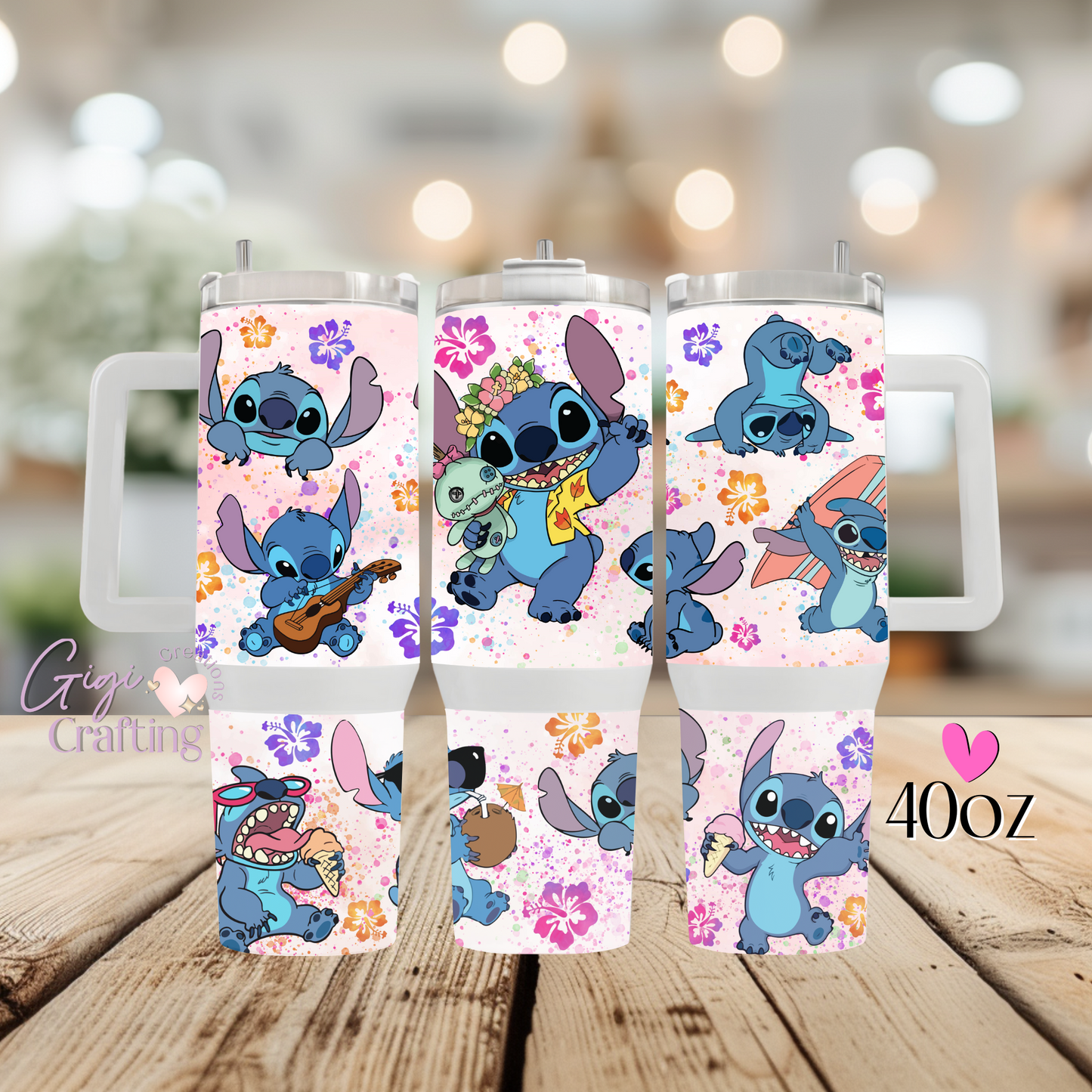 Hawaii Summer Cute Cartoon Playing - 40oz Tumbler