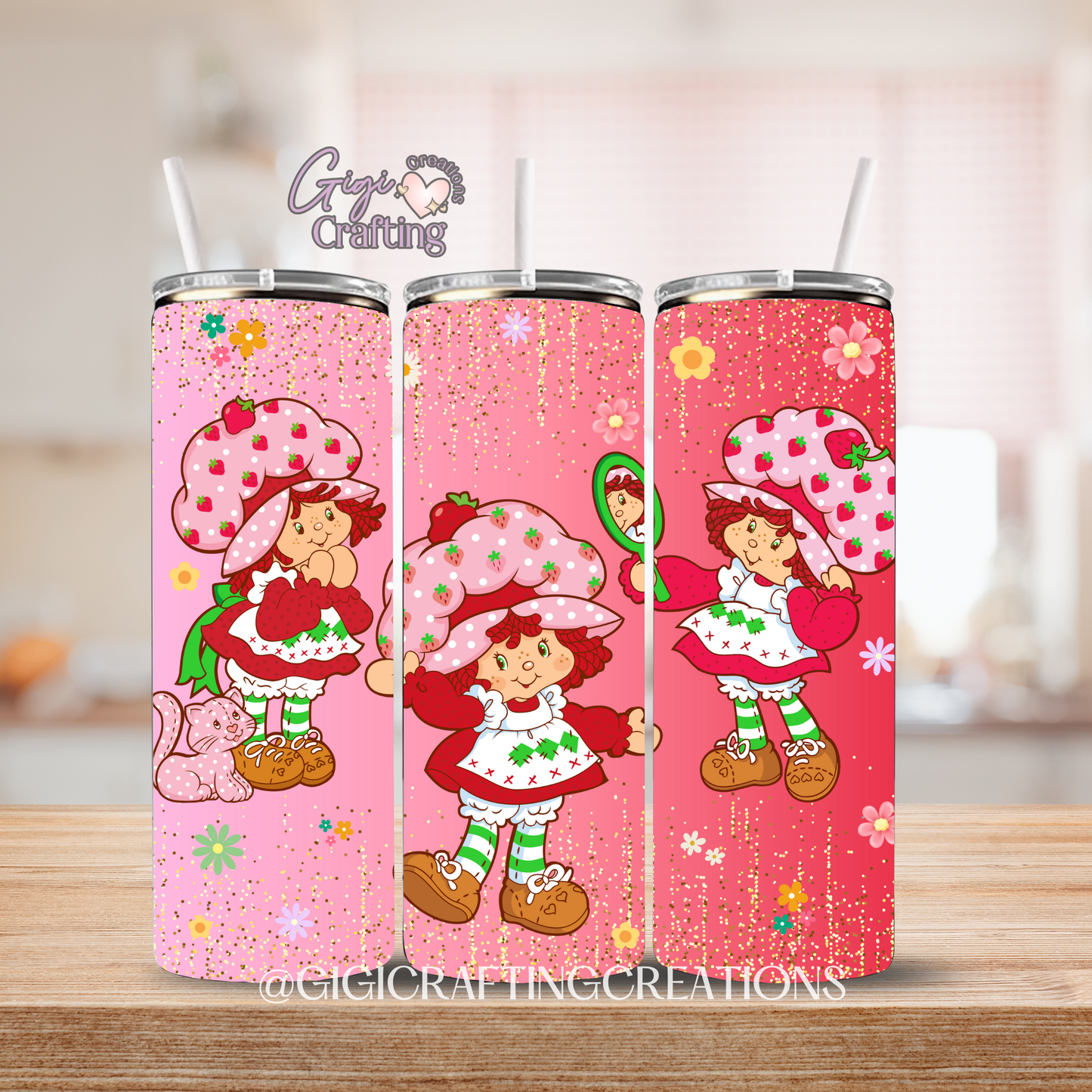 Strawberry Doll - 20oz Skinny Tumbler