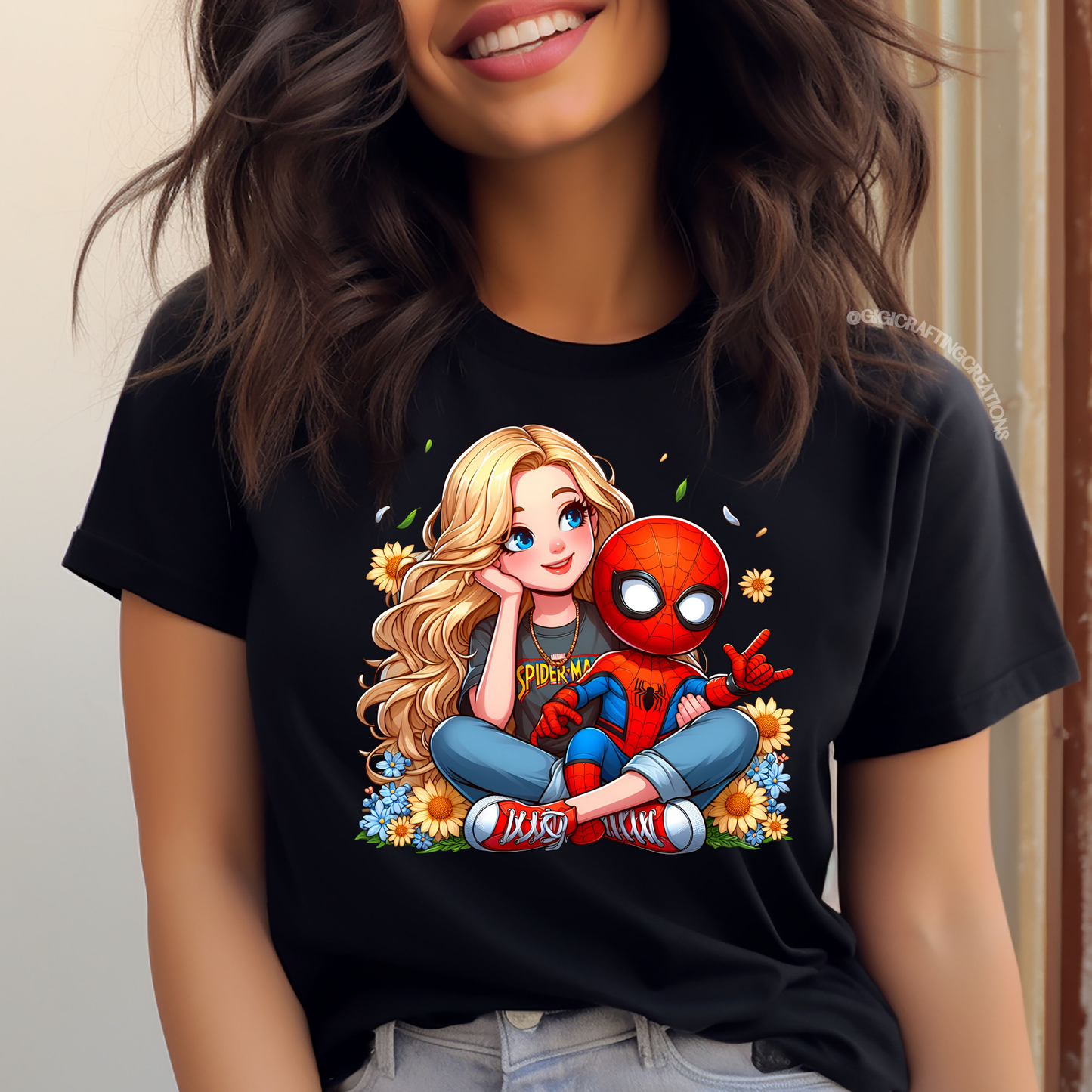 Spider Superhero Mom Relaxed Unisex Tee